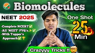Biomolecules One Shot | NEET | Biology | Quick Revision | Class 11 | NEET PYQs & Tricks | #neet2025
