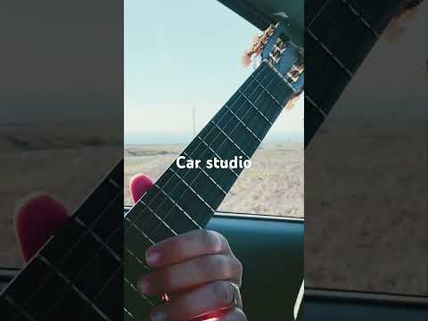 working on music in the car