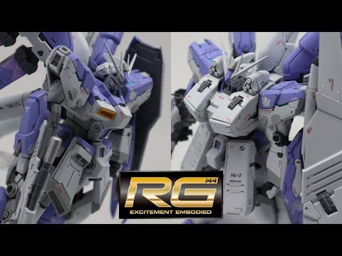 [Gunpla Painting] RG Hi-ν GUNDAM FULL BUILD [Heavy Weapon System]