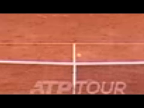 the ball was clearly out!!!!! (faa vs rublev in madrid final 2024)