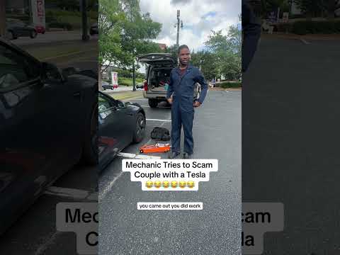 VIRAL VIDEO OF MECHANIC TRYING TO SCAM TESLA OWNER