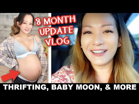 Pregnant in Japan Vlog | 8 Month Update! Thrift Shopping, My Birthday, Baby Moon, and More 🇯🇵