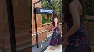 keerthy suresh play the bottle drop game in vacation 😂 #keerthisuresh #keerthysuresh #shorts
