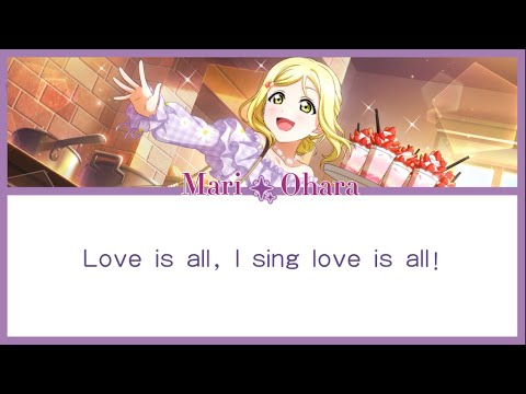[Mari Ohara] Love is all, I sing love is all! - Lyrics KAN/ROM/ENG