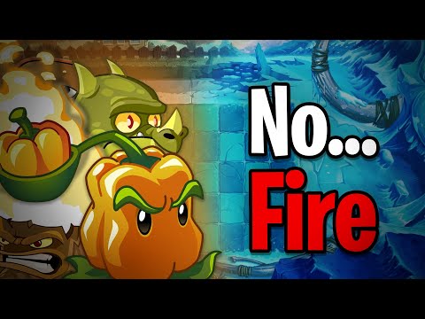 Can I Beat PVZ 2 Frostbite Caves WITHOUT ANY FIRE PLANTS?