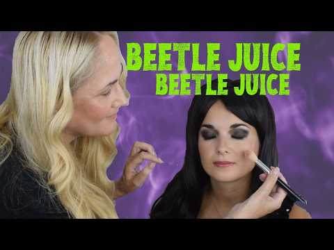 ASMR Makeup artist | does beetlejuice Jenna Ortega inspired easy smokey eye (tutorial)