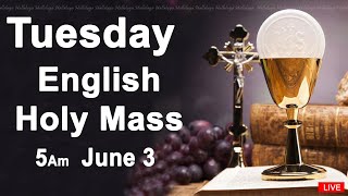 Catholic Mass Today I Daily Holy Mass I Tuesday June 3 2025 I English Holy Mass I 5.00 AM