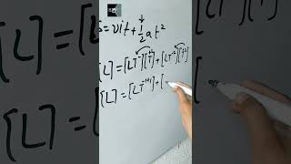 Dimensions of second equation of motion #viral #shortvideo #physicshelp