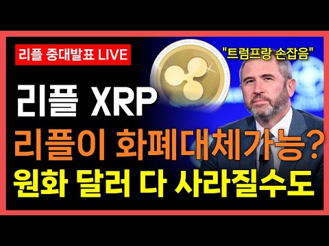코인 [리플 XRP] 리플 XRP 코인전망! 목표가 앞으로 원화 달러 다 대체될 수 도