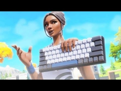 Chill Keyboard And Mouse Sounds ASMR Fortnite Free building 😍(240FPS)