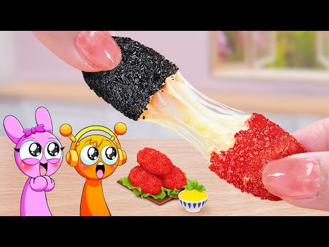 Best of Fast Food ❤️ Make Miniature Fried Cheese Corndog Cheetos & Ghost Pepper ❤️ Mina Mini Kitchen
