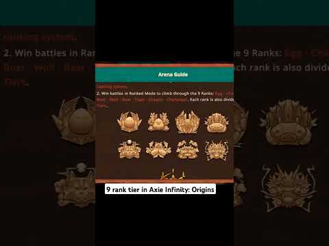 Dari Egg Sampai Challenger! Inilah 9 Rank Axie Origins! 🐣➡️🔥