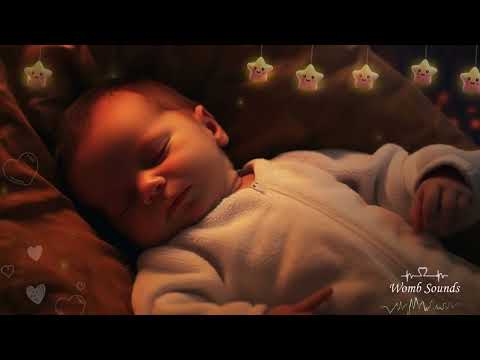 Womb Sounds for Baby Sleep 💤 Heartbeat & White Noise | Calm Fussy Infant Instantly