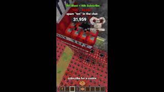 Minecraft tnt village #minecraftshortlive