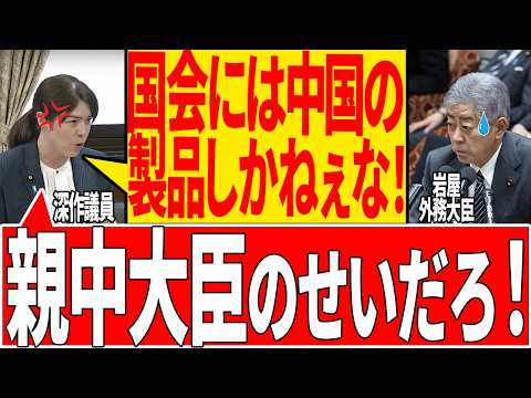 【緊急速報】国会が中国企業に乗っ取られました。【国会/自民党/小野田議員/岩屋外務大臣/石破茂/政治/切り抜き】