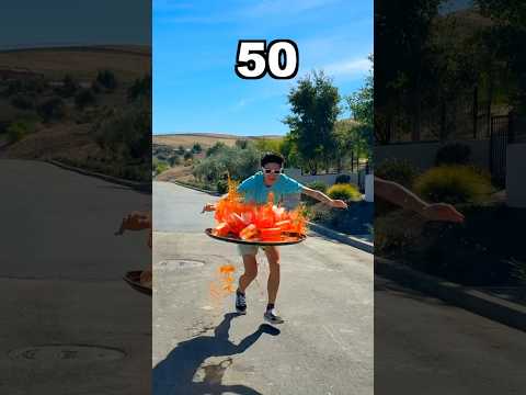 Sprinting with more and more drinks #shorts