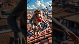 wow Monkey 🙊🍎 #monkeys #funny #cutemonkey #monkey #monkeyfunny #cutemonkey #animals #shorts