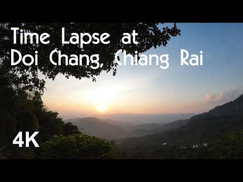 Time Lapse at Doi Chang, Chiang Rai ไทม์แลปพระอาทิตย์ตกที่ดอยช้าง [Shot by DJI Action 3] 4K