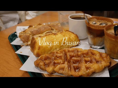 [부산 vlog] 전포동 맛집 뿌시기, 해운대 포장마차촌🏖, 광안대교 뷰 애견카페🐶 , w스퀘어 맛집