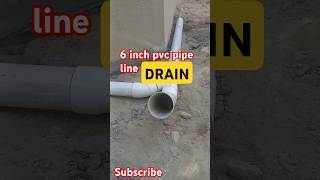 6 inch pvc pipe drain line #short #viral#video #trending #plumber #Vip #Batroom #world #systemtok ♻️