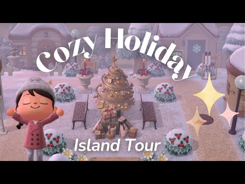 Cozy Winter Town ACNH Island Tour Winterdale | Animal Crossing: New Horizons Gameplay