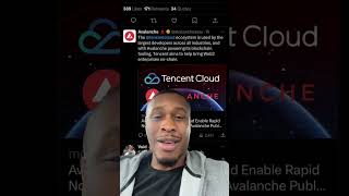 Avalanche blockchain partners with tencent #avax #crypto #bitcoin