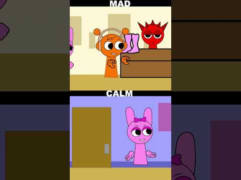 Incredibox Sprunki SPOT THE DIFFERENCE! Sprunki Pinki Mad Vs Calm!