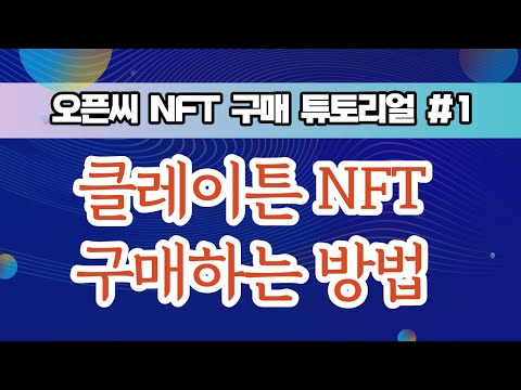 [NFT 구매 튜토리얼 #2] 카이카스 지갑 생성 + 오픈씨에서 클레이튼 NFT 구매하기