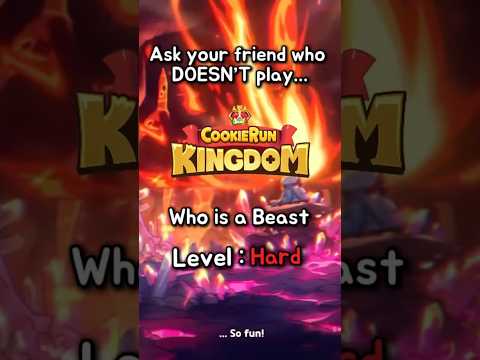 Ask your friends who don’t play CRK, Who is a Beast?👹👹|| #cookierunkingdom #cookierun #crk