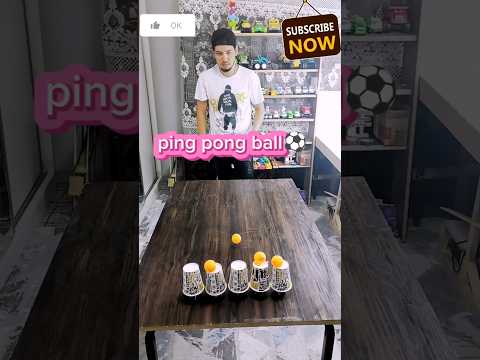 Hitting a brass ping pong ball short #shorts  #trickshorts #pingpong