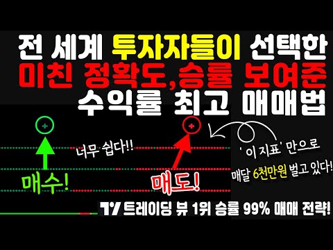 매달 4만 달러 벌게 해준 정확도 99% 미친 수익률 실전 지표! 여러분들의 경제적 자유를 이루어줄 완벽한 매매 전략 공개!