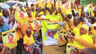 SPEAKER ANNET ANITA AMONG AGUDDE MU BIINTU ABA NRM E RAKAI NE MASAKA BAMUKONEDEMU