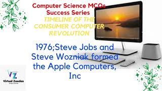 Computer Science MCQs TIMELINE OF THE CONSUMER COMPUTER REVOLUTION | Computer Fundamental MCQ | MCQs