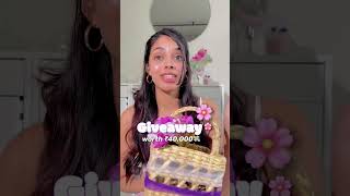 Giveaway worth ₹40,000 💸✨ #giveaway #giveawaytime #skincarecommunity #viralshorts2025 #shorts2025