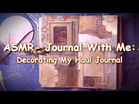 ASMR: Journal With Me- Decorating My Haul Journal- Coffee And Puzzles