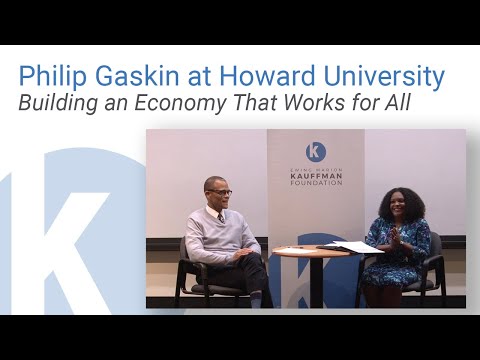 Philip Gaskin discusses an economy that works for all at Howard University