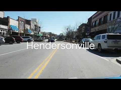 Hendersonville, NC, USA | Driving Tour Downtown | HD