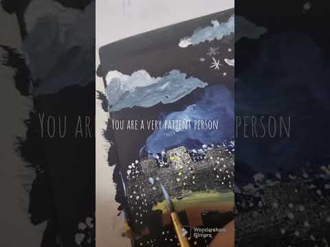 painting night in busy city #painting#easy#beginner#acrylic#poster#bol4#some#kpop