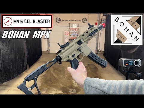 DEMO - BOHAN MPX (TOY!) Gel Ball Blaster - Metal Gears - Split V2 Gearbox - 11.1v - M416gelblaster