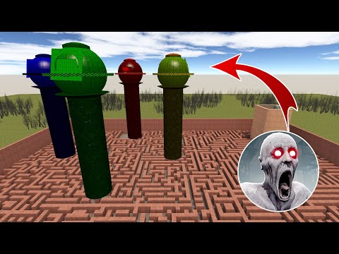 GIANT SCP-096 TOWERS IN THE MAZE! In Garry's Mod