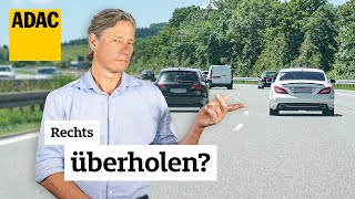 Wann ihr rechts überholen dürft – und wann es teuer wird! | ADAC | Recht? Logisch!