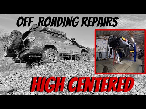 Adventure Overland Off roading Repairs High Centered C4 vs Toyota Skid Plates
