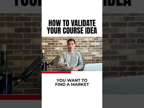 How To Validate Your Online Course Idea