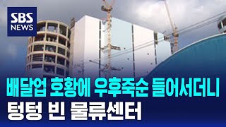 배달업 호황에 우후죽순 들어서더니…텅텅 빈 물류센터 / SBS