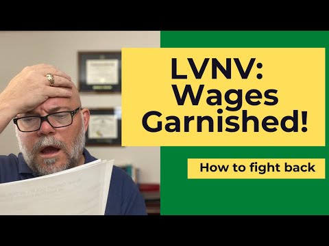 LVNV and WAGE GARNISHMENT:  How to stop LVNV from taking money out of every paycheck! [Florida]