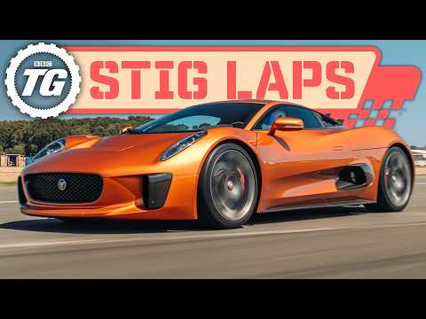 £3m Bond Villain Jag C-X75 vs TG Test Track! | Stig Laps