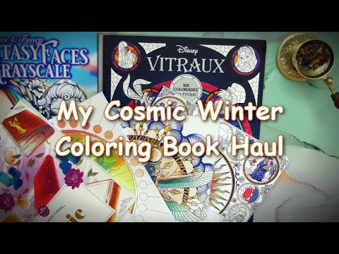 My Cosmic Winter Coloring Book Haul