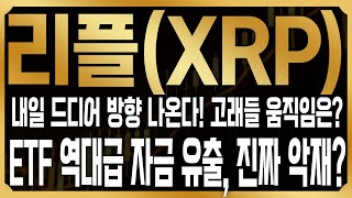 [리플 코인전망]내일 드디어 방향 나온다? ETF 역대급 순유출, 트럼프의 관세 이슈는 해결이 될 수 있을까? #XRP