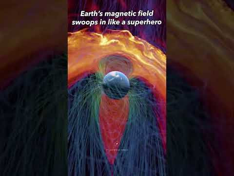 CME vs Earth's Magnetosphere #shorts
