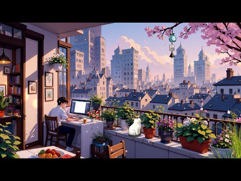 Rooftop Vibes🌻dreamy lofi music to make you calm down and relax your mind 💦💧 relax/study/work.